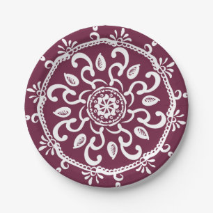 Mulberry Mandala Pappteller