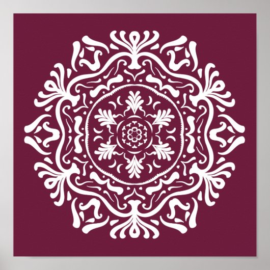 Mulberry Mandala Poster (Vorne)