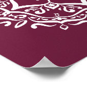 Mulberry Mandala Poster (Ecke)