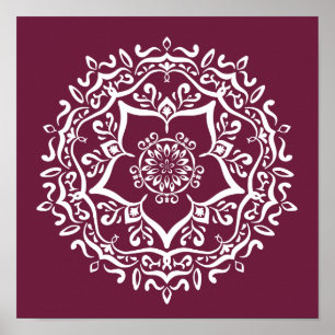 Mulberry Mandala Poster