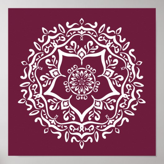Mulberry Mandala Poster (Vorne)