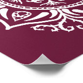 Mulberry Mandala Poster (Ecke)