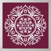 Mulberry Mandala Poster (Vorne)