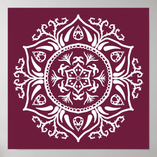 Mulberry Mandala Poster (Vorne)