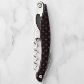 Mulberry-Polka kreuzt schwarz Kellnermesser (Vorderseite)