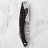 Mulberry-Polka kreuzt schwarz Kellnermesser (Rückseite)