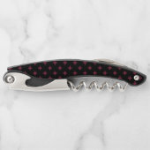 Mulberry-Polka kreuzt schwarz Kellnermesser (Vorderseite)
