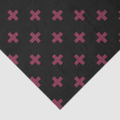 Mulberry-Polka kreuzt schwarz Seidenpapier (Ausschnitt)