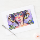 Mulberry Rechteckiger Aufkleber (Umschlag)