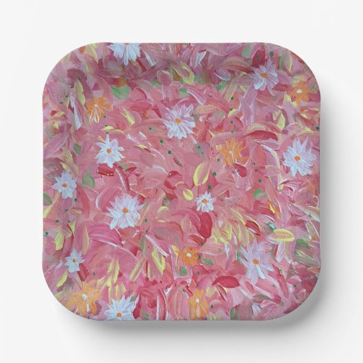 Mulberry Red 7" Square Paper Teller (Vorderseite)