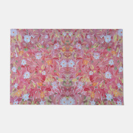 Mulberry Red Floral Outdoor Mat Fußmatte