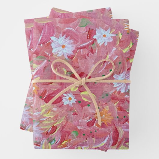 Mulberry Red Wrapping Paper Geschenkpapier Set (Beispiel)