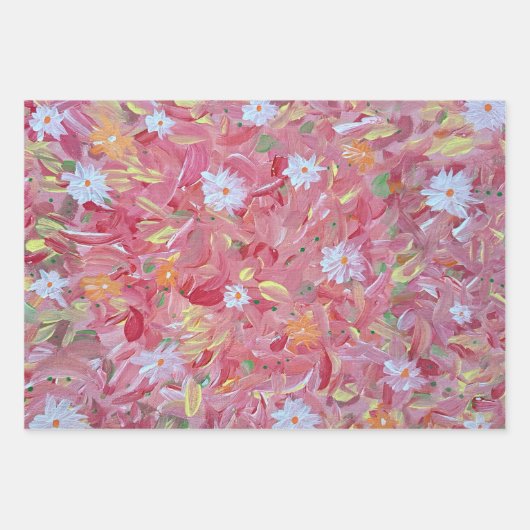 Mulberry Red Wrapping Paper Geschenkpapier Set (Vorderseite)