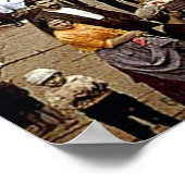 Mulberry Street NYC circa 1900 Canvas Print Poster (Ecke)