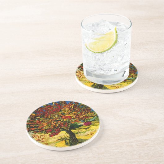 Mulberry Tree Van Gogh Fine Art Sandstein Untersetzer (Seite)