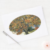 Mulberry Tree von van Gogh Ovaler Aufkleber (Umschlag)