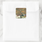 Mulberry Tree von van Gogh Quadratischer Aufkleber (Tasche)