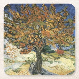 Mulberry Tree von van Gogh Rechteckiger Pappuntersetzer