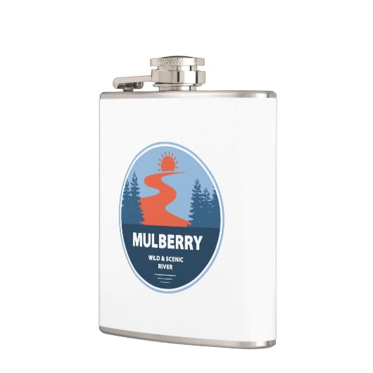 Mulberry Wild and Landschaftlich River, Arkansas Flachmann (Links)