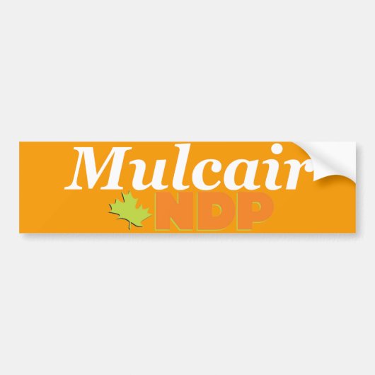 Mulcair NDP Autoaufkleber (Vorne)