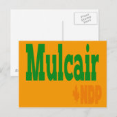 Mulcair NDP Postkarte (Vorne/Hinten)