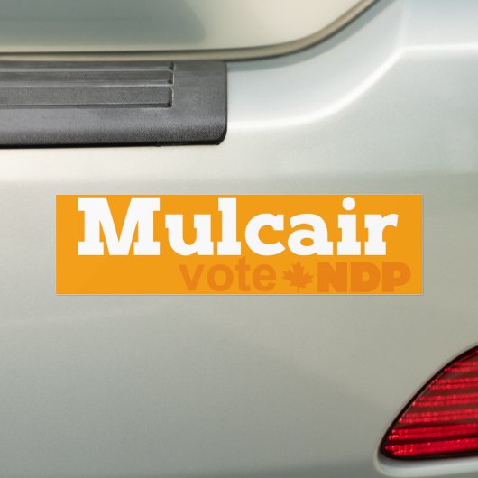 Mulcair Vote NDP Autoaufkleber (Auf Auto)