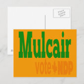 Mulcair Vote NDP Postkarte (Vorne/Hinten)
