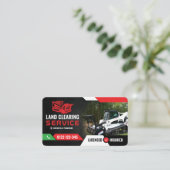 Mulchen der Wälder, Räumung der Böden, Hobbyhaken Visitenkarte (Stehend Vorderseite)