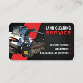 Mulchen der Wälder, Räumung der Böden, Hobbyhaken Visitenkarte (Rückseite)