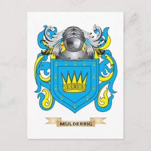 Mulderrig-Wappen (Familienwappen) Postkarte