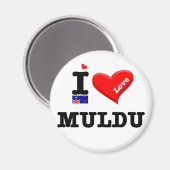 MULDU - I-Liebe Magnet (Vorderseite/Rückseite)