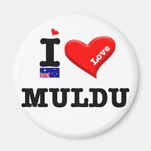 MULDU - I-Liebe Magnet (Vorne)