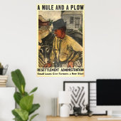 Mule and Plow 1935 Poster (Heimbüro)