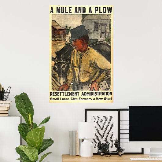 Mule and Plow 1935 Poster (Heimbüro)