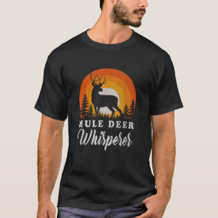 Mule Buck Deer Junter Vater Vintag Retro Mule Dow T-Shirt