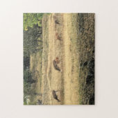 Mule Dee in einem Feld Puzzle (Vertikal)