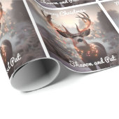 Mule Dee und Weihnachtslicht Geschenkpapier (Rolleneckpunkt)