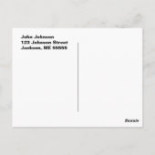 Mule Dee und Weihnachtslicht Postkarte (Rückseite)