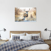 Mule Deer Buck and Doe Leinwanddruck (Insitu (Schlafzimmer))