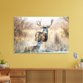 Mule Deer Buck and Doe Leinwanddruck (Insitu (Wohnzimmer))