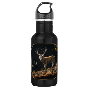 Mule Deer Buck Autumn Trophers Antlers Monogram Trinkflasche