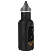 Mule Deer Buck Autumn Trophers Antlers Monogram Trinkflasche (Links)