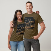 Mule Deer Buck & Doe Jagd Wyoming T-Shirt (Unisex)