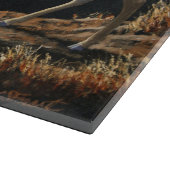 Mule Deer Buck & Doe Monogram Schneidebrett (Ecke)