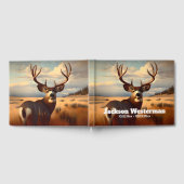 Mule Deer Buck zum Prairie-Gedenkmal Gästebuch (Voll)