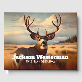 Mule Deer Buck zum Prairie-Gedenkmal Gästebuch