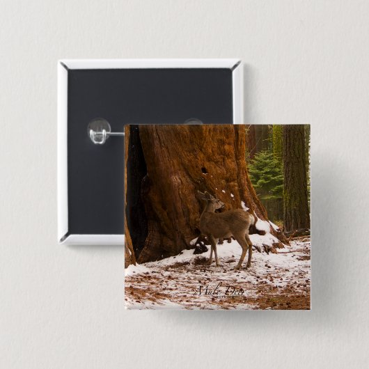 Mule Deer Button (Vorne & Hinten)