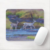 Mule Deer Doe and Fawn Mousepad (Mit Mouse)