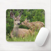 Mule Deer Doe with Fawn Mousepad (Mit Mouse)