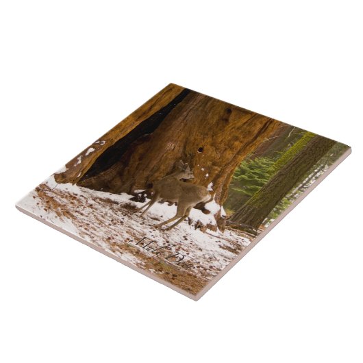Mule Deer Fliese (Seite)